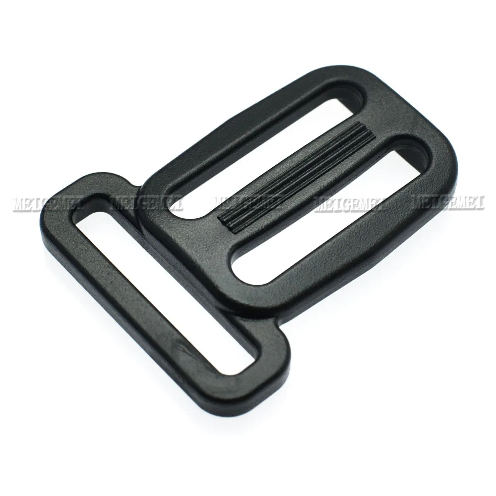 5pcs Plastic Multi-fonction Slider Tri-Glide Adjust Buckles Dog Collar Harness Backpack Straps Bag Parts