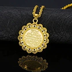 Trendy Arab Muslim Rune Pendant Women's Necklace New Fashion Islam Religious Amulet Accessories Party Jewelry Wholesale