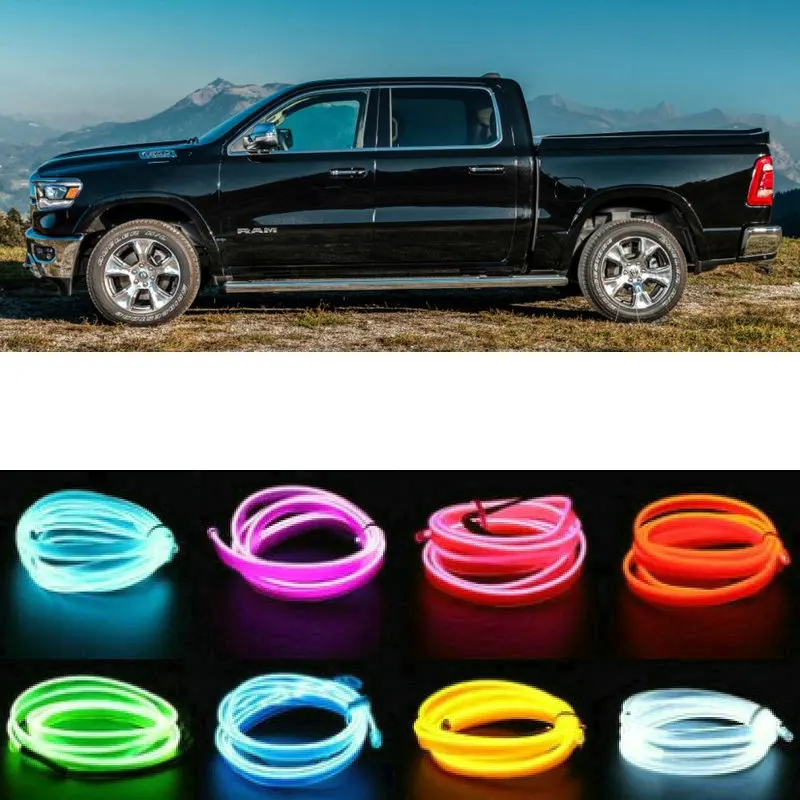 

5m el Atmosphere Lamp Interior Mood Lighting For Ram 1500 2500 3500 Jeep Gladiator Kia Telluride Alfa Romeo Giulia Q Pickup