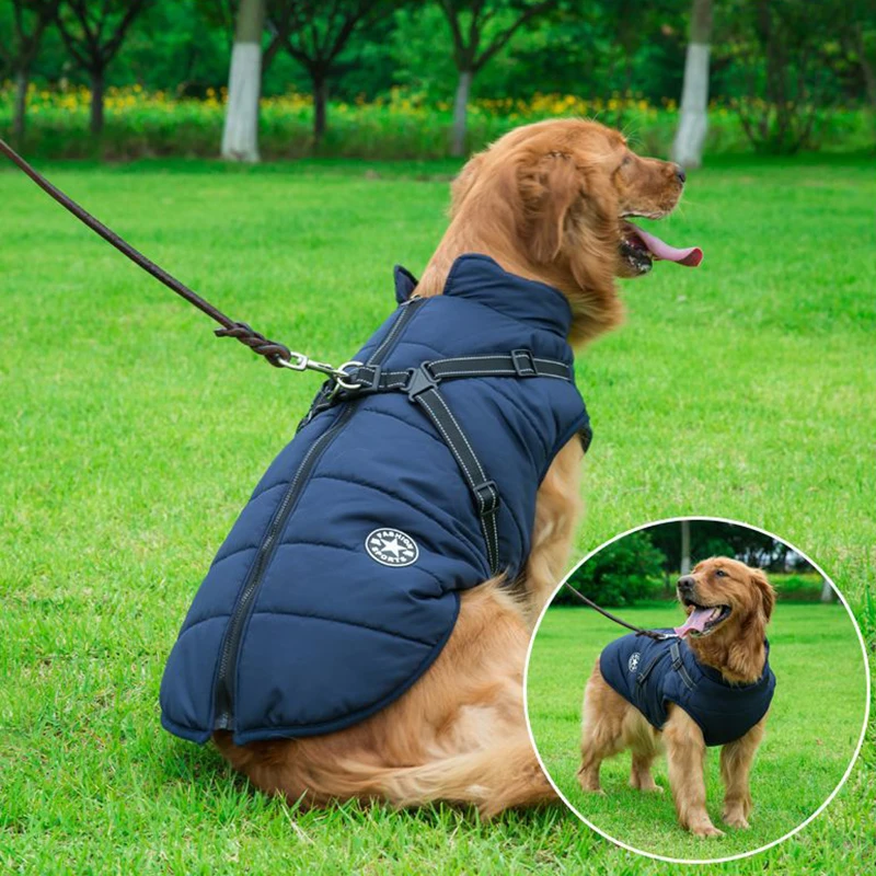 Waterproof Winter Pet Dog Coat Pet Clothes Puppy Outfit Vest Warm Dog Clothes For Labrador Chihuahua Small Dogs Ropa Para Perros