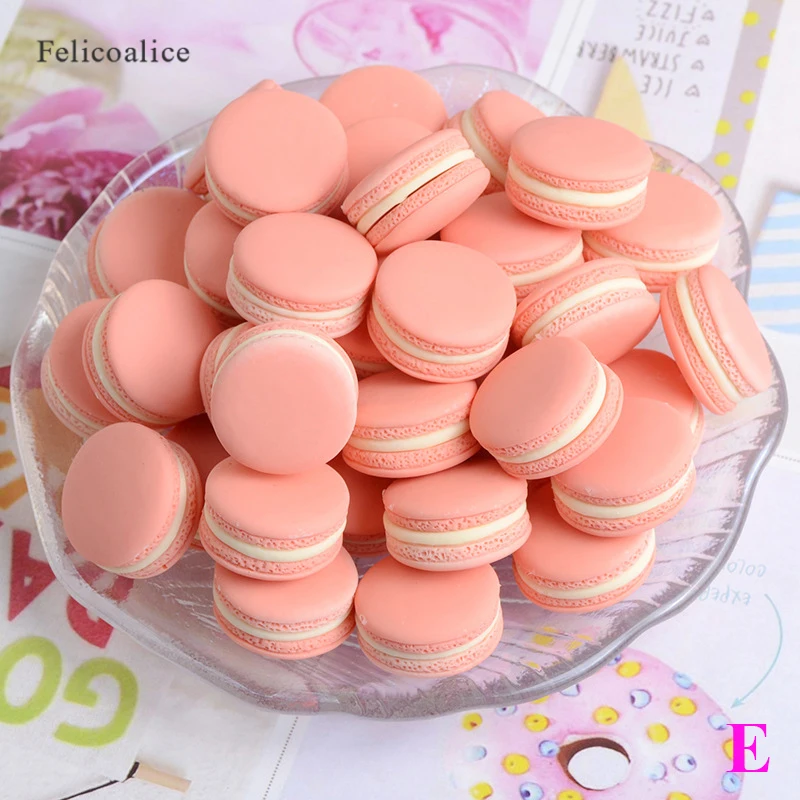 6Pcs/bag Simulation Macaroon Candy Slime Charm Accessories Kawaii DIY Kit Filler Decor for Fluffy Cloud Clear Crunchy Slime Clay