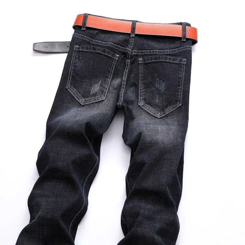 Distressed Hole Jeans Men High Quality Ripped For Men Denim Jeans Homme Patchwork Desinger Male Clothes HIP HOP Streetwear Pants