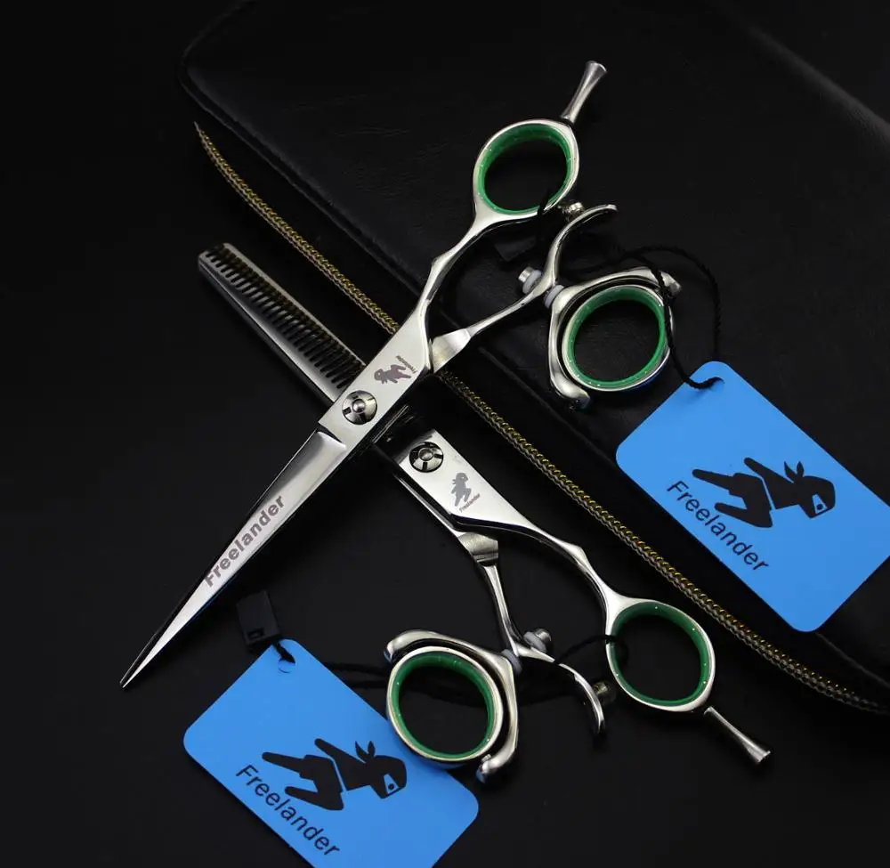 

5.5 6.0" Sale 360 Swivel scissors Japanese Hair Scissors Hairdressing Scissors Shears Hairdresser Shaver Haircut scissors