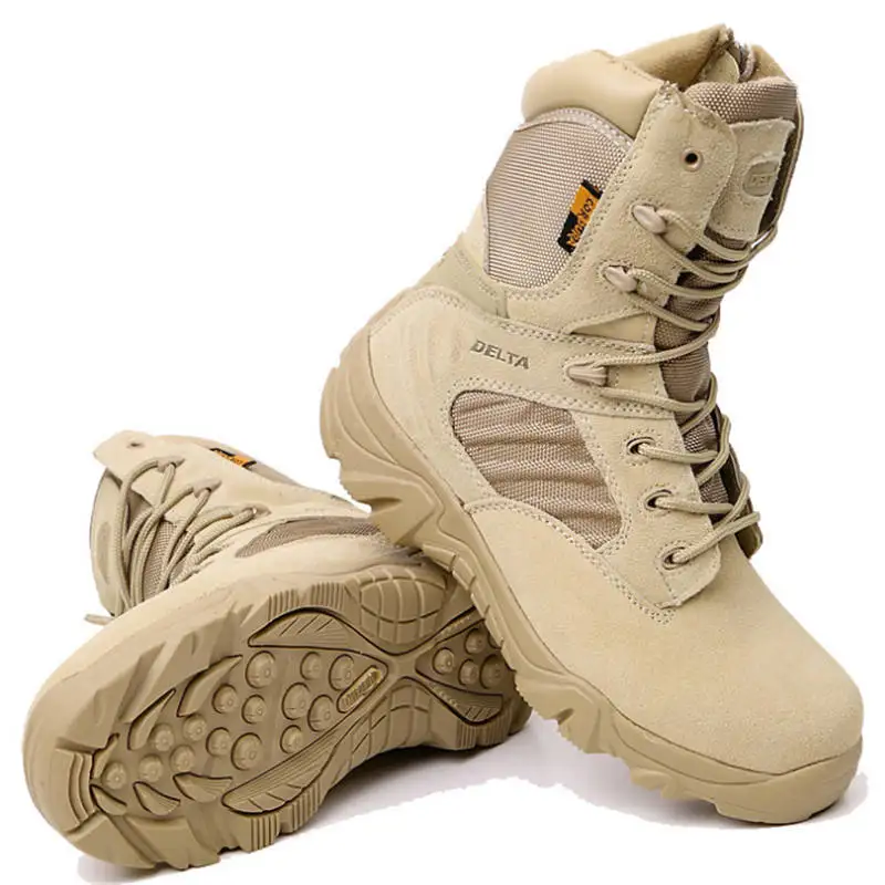 Botas de combate Delta de fuerzas especiales para hombre, para acampar al aire libre, escalada, viajes, senderismo militar, asalto, zapatos tácticos