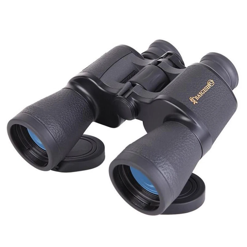 Baigish 20x50 Porro Binoculars 28mm Big Eyepiece Golden Logo HD Military Powerful Optical Telescope for Outdoor Camping Hunting