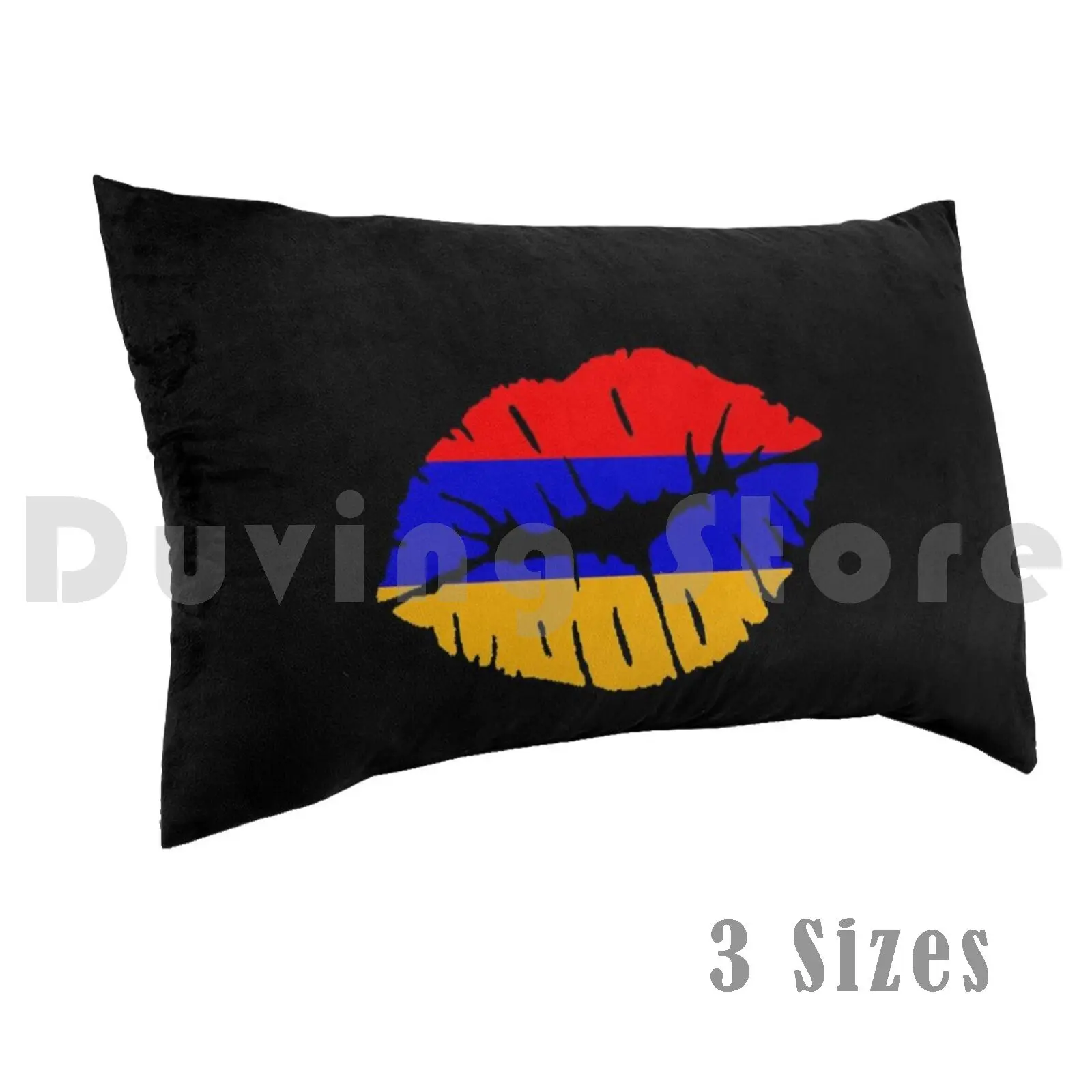 Armenia Flag Kissing Mouth Pillow Case DIY 50*70 Armenia Flag Kissing Mouth Kiss It Is In My Dna Dna