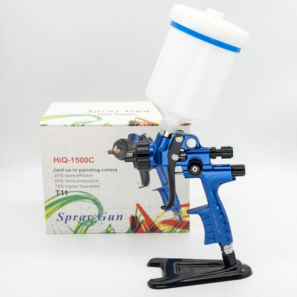 High Quality LVLP Spray Gun 1500C RP Painting Gun 1.3mm Nozzle Paint Gun Water Based Professional Air Spray Gun Airbrush For Car