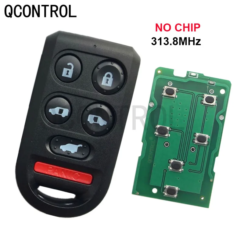 

Qcontrol Smart Remote Car Key Fob 5+1/6 Buttons 313.8MHz no Chip for Honda Odyssey 2005 2006 2007 2008 2009 2010 car accessories