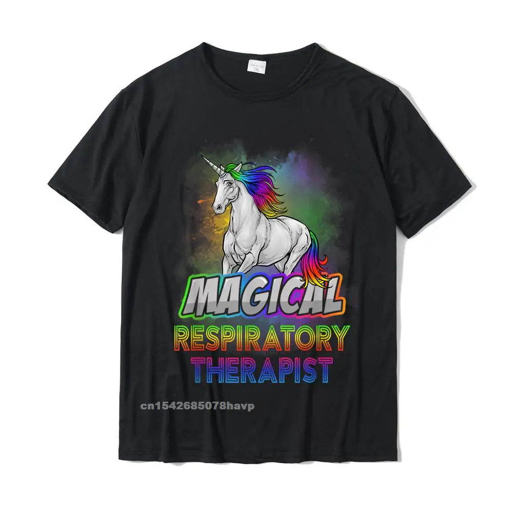 Magical Respiratory Therapist Therapy Unicorn RRT Medical T-Shirt T Shirt Personalized Company Cotton Tops Tees Hip Hop For Male