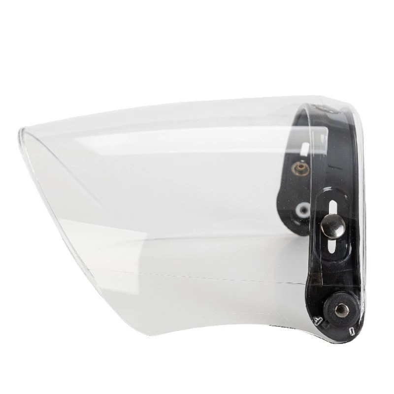 2024 New 3-Snap Helmet for Peak Lens for Sun Shade Shield Wear Resistant for 3/4 Motorcycle Open Face Helmet Visor