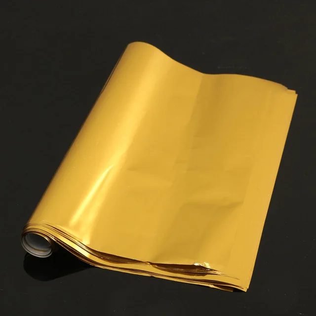 50pcs Gold Silver Red Hot Stamping Foil Paper Laminator Laminating Transfer on Elegance Laser Printer Craft Paper 21x29cm A4