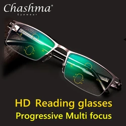 High-end Adjustable Visual Bifocal Progressive Reading Glasses Men Multifocal Glasses