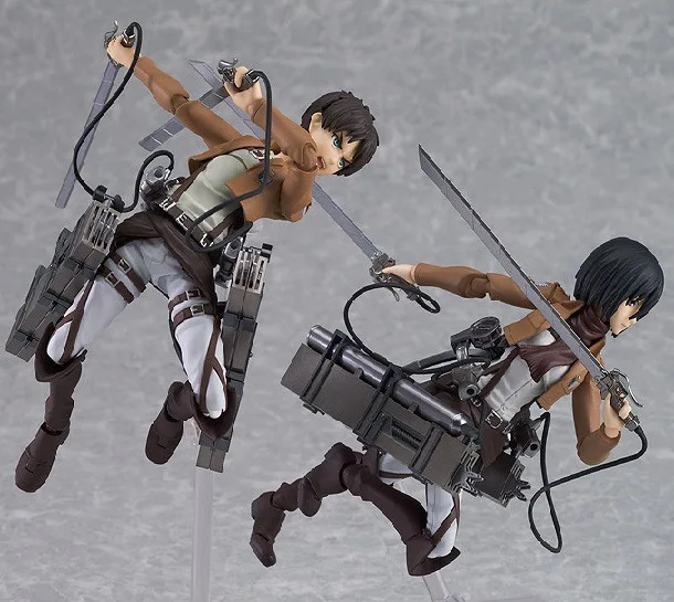 新品未開封 進撃の巨人 figma エレン、ミカサ、リヴァイ３体セット 進撃の巨人フィギュアマックスファクトリー figma ミカサ