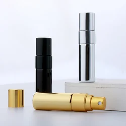 50 PCS/Lot 3ML Mini Perfume Bottle Shinny Atomizer Spray Bottles Electroplated Glass Bottle Sample