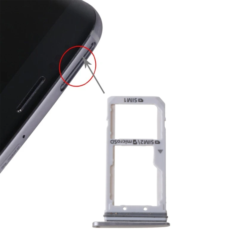 Card Tray Dual Slot Holder Replacement Part for samsung G935