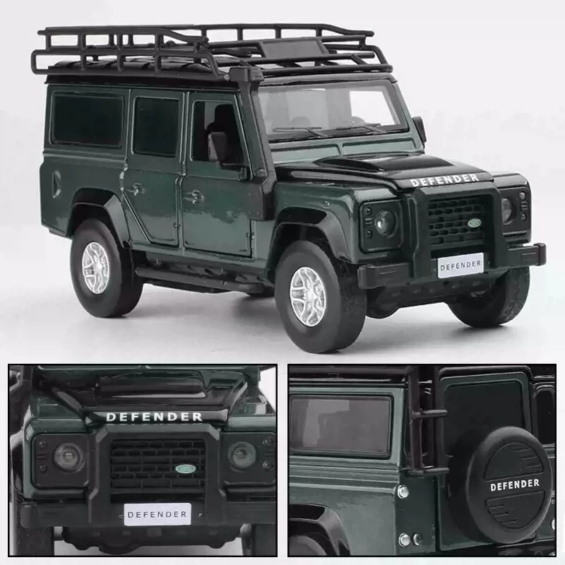 1:32 Range Rover Defender Modello di auto in lega Diecast in metallo Giocattolo Fuoristrada Modello di auto Collezione di simulazione Giocattolo per