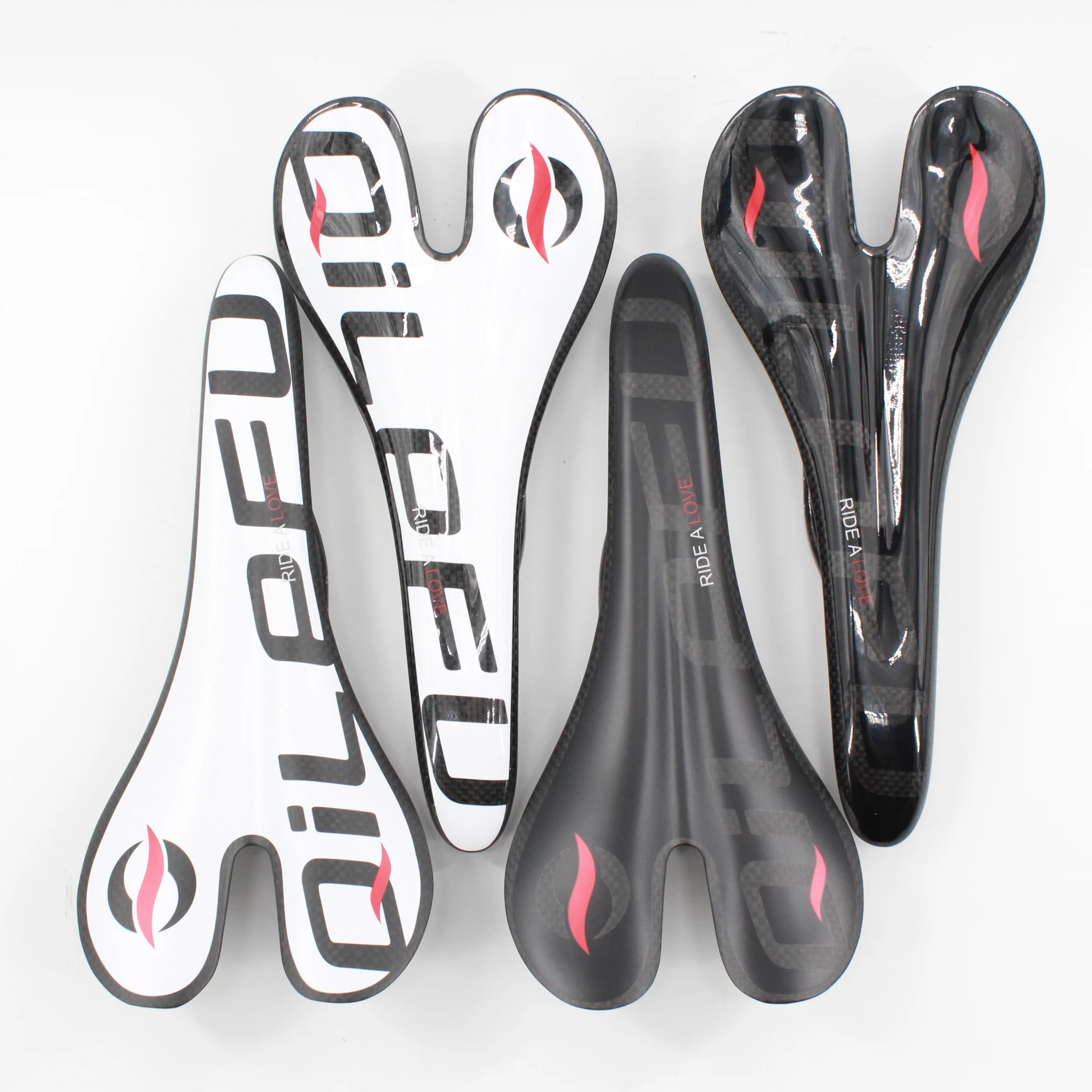 QILEFU-Mountain Bicycle Carbon Fiber Saddle Front Seat Gloss Matt Road Bike MTB Light Parts 3K Full Carbon New Light
