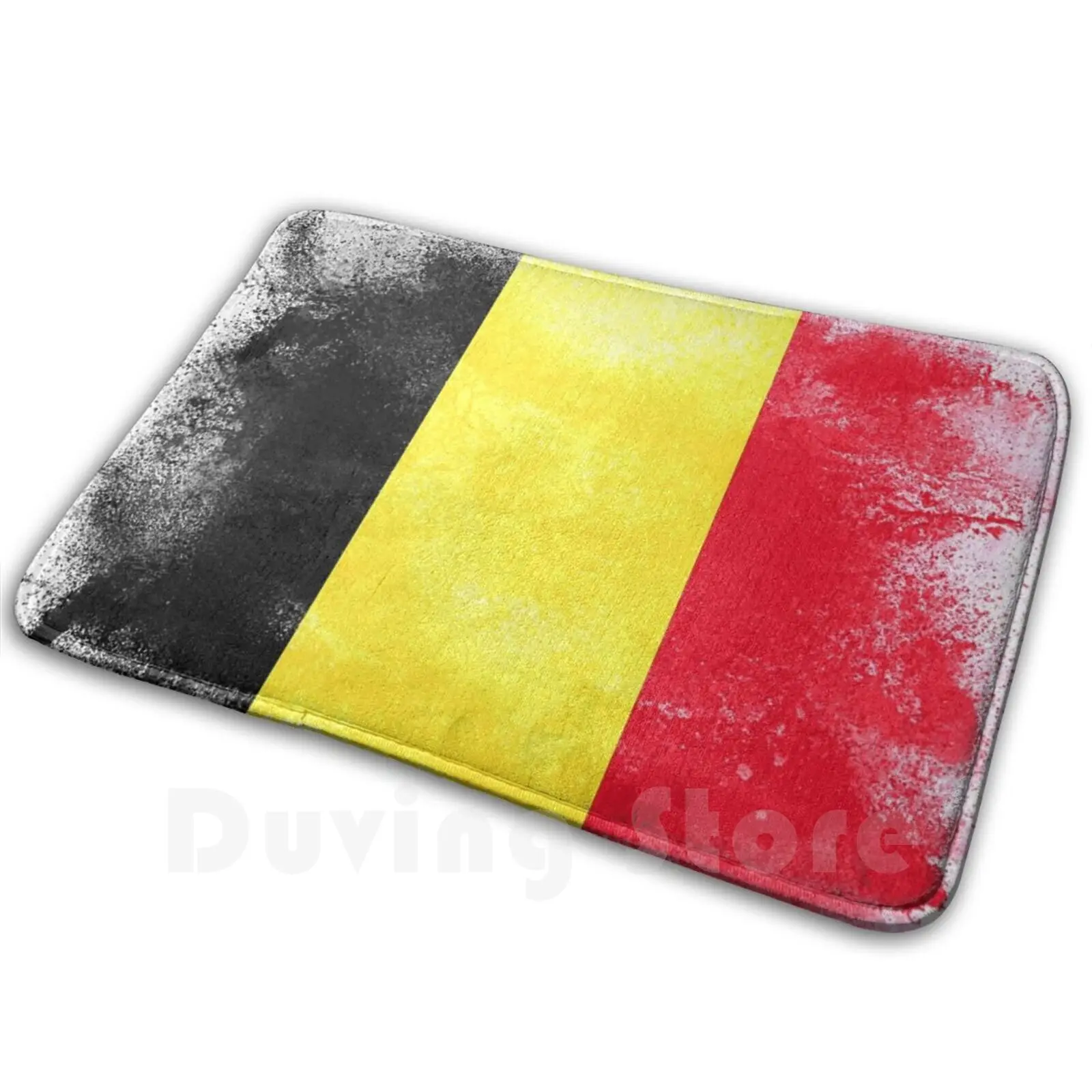 Belgium Flag Mat Rug Carpet Anti-Slip Floor Mats Bedroom Belgium Flag Power National Symbol Nation Country Patriotism Background