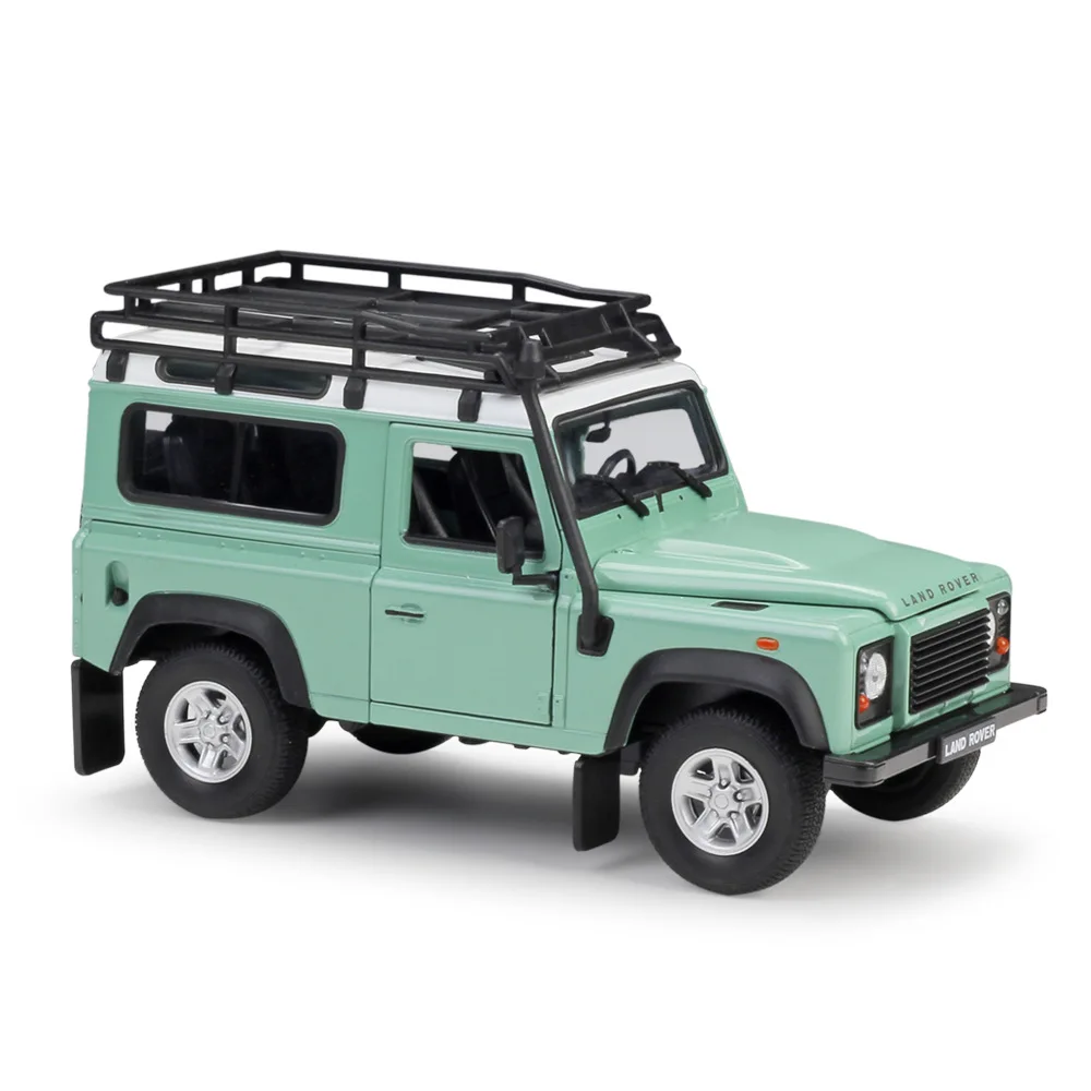 Welly liga modelo carro 1:24 escala diecast carro simulador land rover defender fora de estrada metal classictoy carro para o miúdo presente coleção