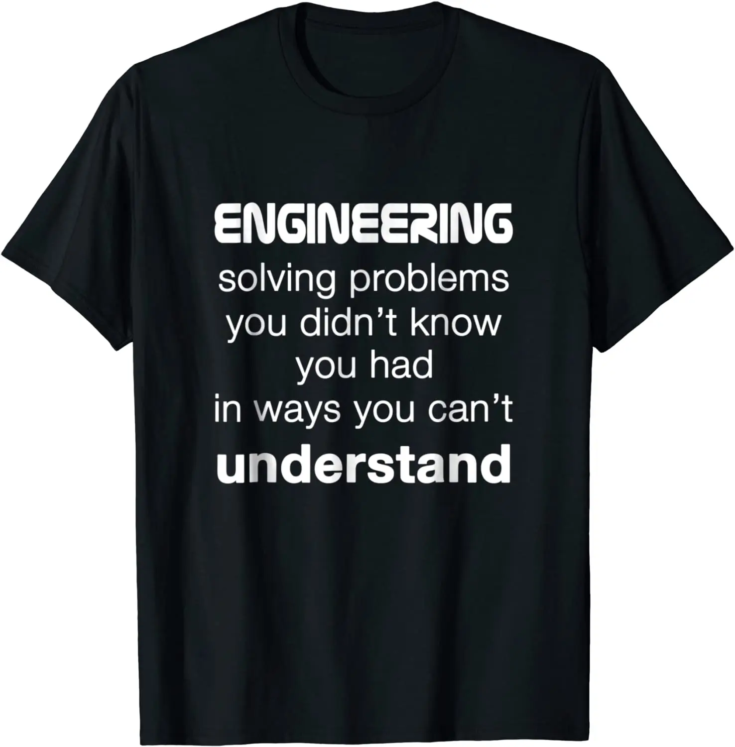 

Cool Engineer / Engineering T-shirt About Solving Problems Discount Unique T Shirt Cotton T Shirts for Men Printed On