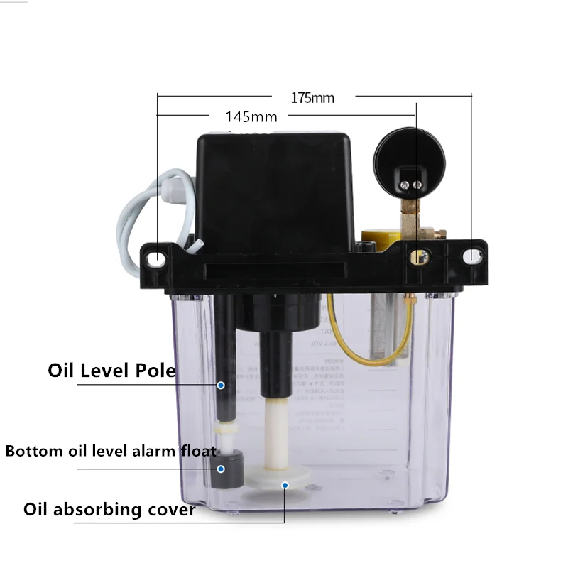 NEW 220V cnc electromagnetic lubrication pump lubricator 0.5/1/2 Liters lubricant pump automatic lubricating oil pump Oil inject