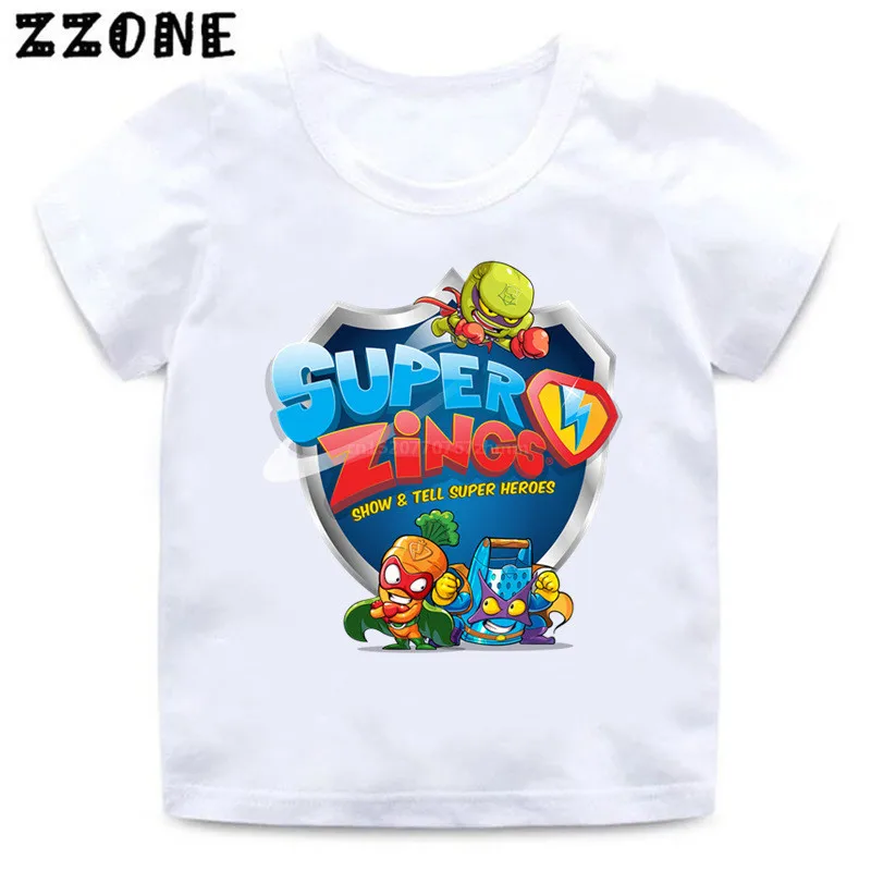 

2020 New Summer Baby Boys T shirt Los Super Zings Series 4 Print Piano Kids T-Shirts Funny Children Girls Tops Clothes