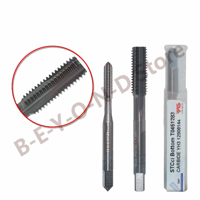 100% Original Vhm Gerade Flöte Wasserhähne T0451 M6 M8 M10 M12 Verarbeitung Gusseisen Schneid für Blinde und Durch loch