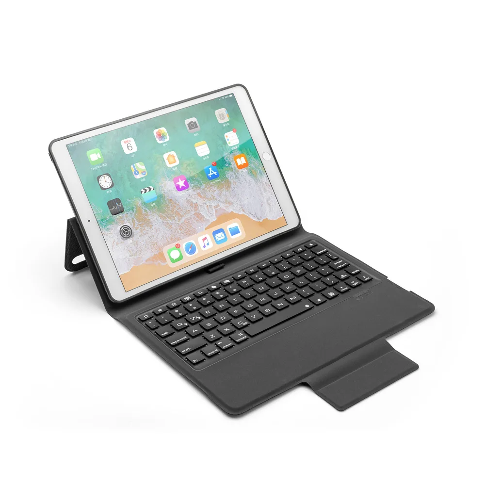 Imagem -02 - para Novo Ipad Air 32023 Ultra Fino Cor Backlight Bluetooth Russo Hebraico Espanhol Teclado Tampa do Case Build-in Suporte do Lápis