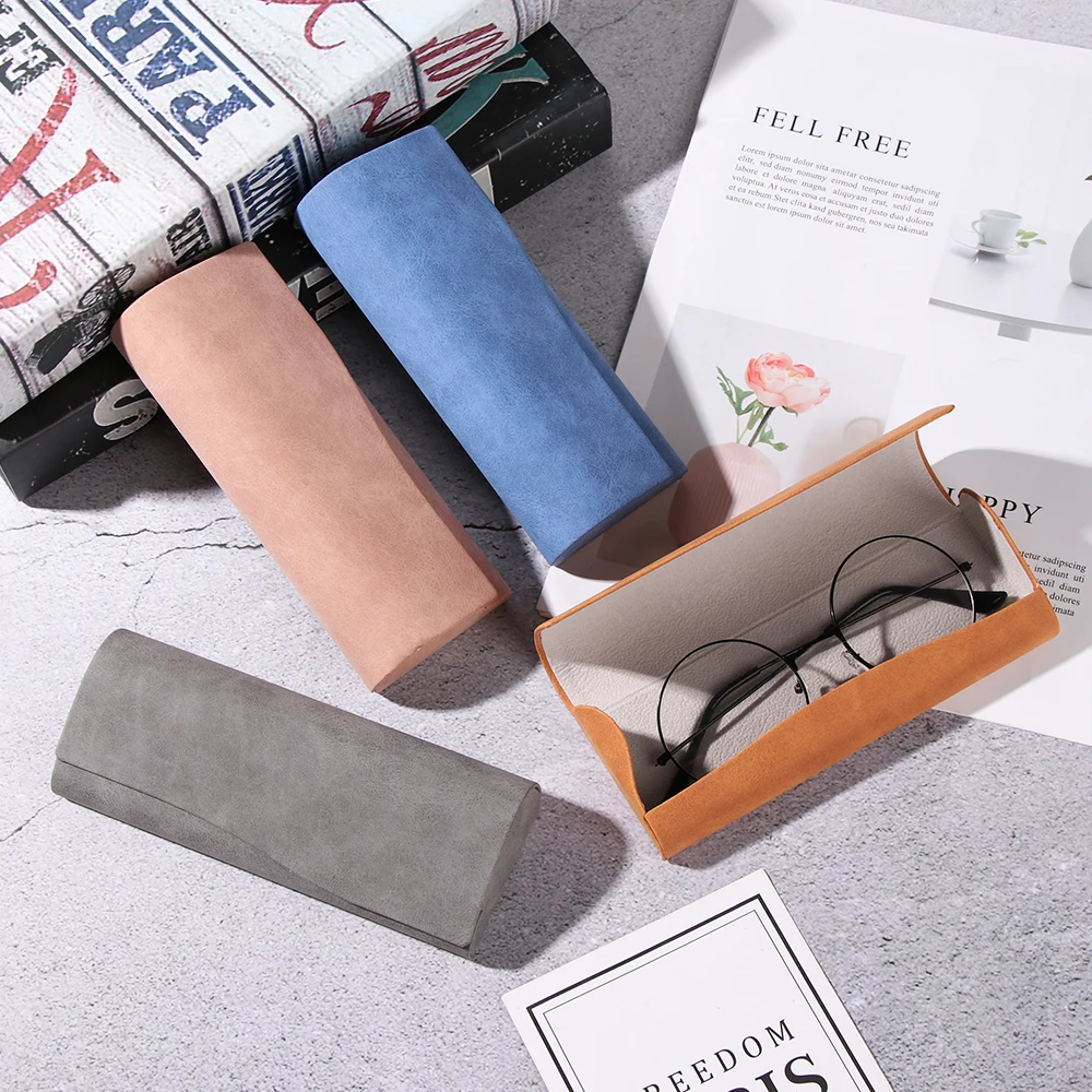 

Glasses Case Women Men Classic Retro Soild Color Fashion Eyewear Bag Protector Eyewear Accessories