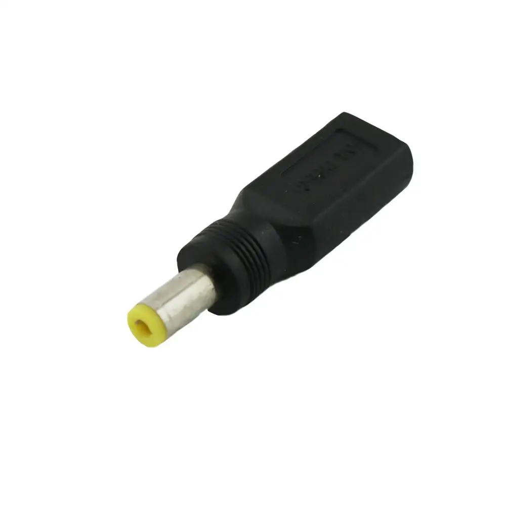 1pc USB 3.1 Type C Female Jack to DC Power 5.5mm x 2.5mm Male Plug Power Charge Adapter Connector Converter Straight