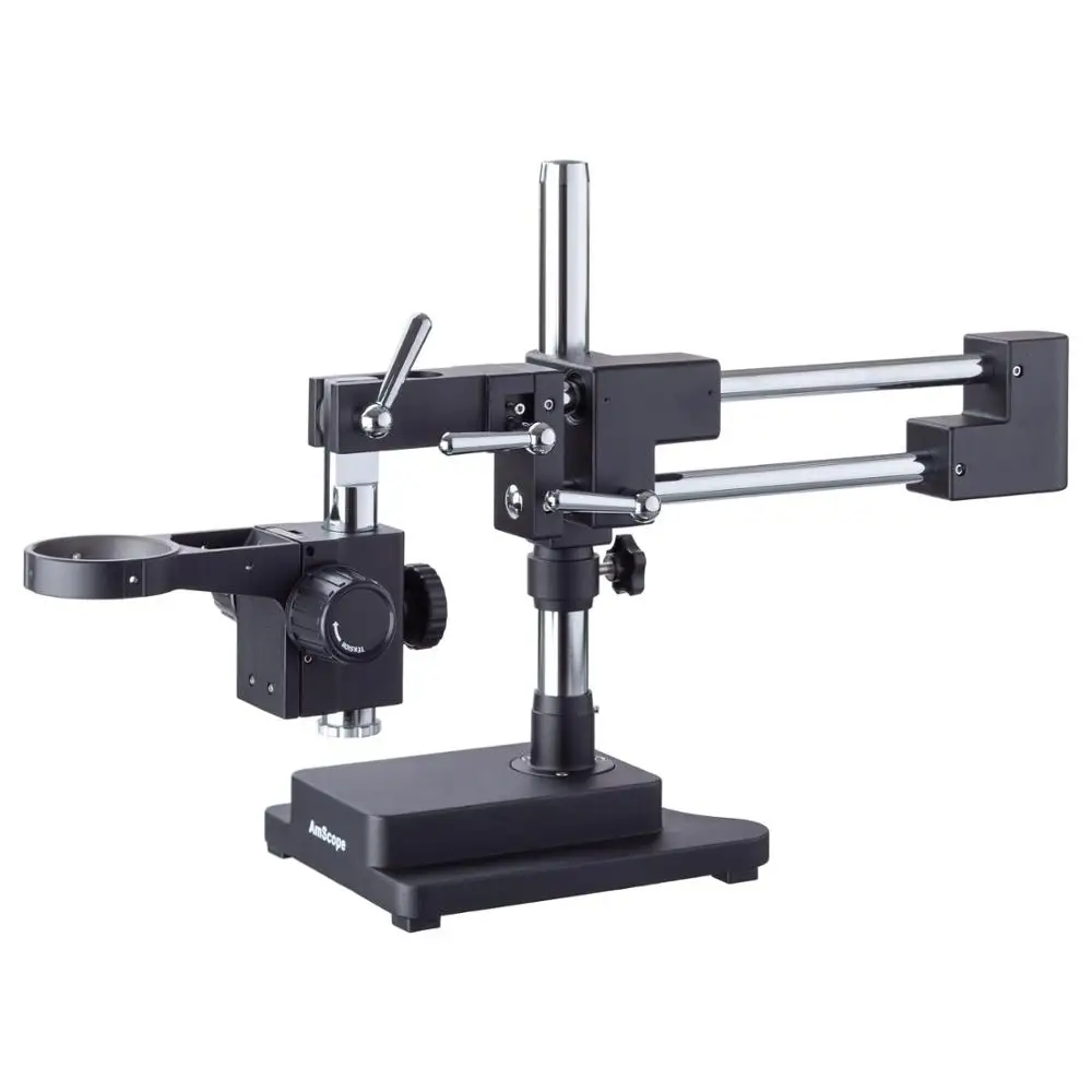 AmScope Heavy Duty Double-Arm Black Boom Stand   DAW-B