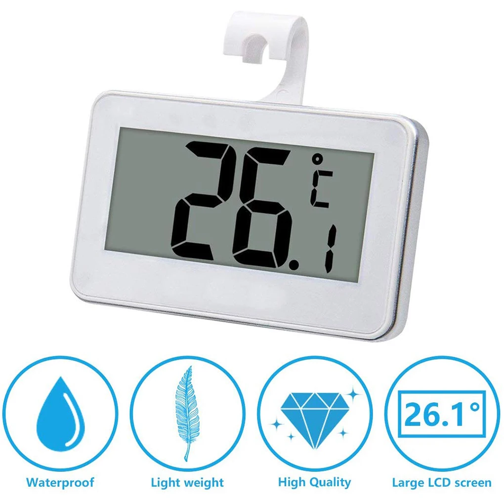 Refrigerator Thermometer Tool Kitchen Gadget Accessories Fridges Thermometer Waterproof Temperature Gauge Frost Warning Device