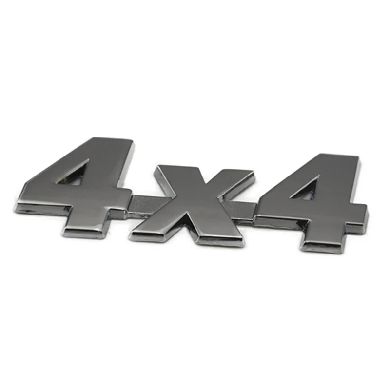 Metal+Aluminum 3D 4x4 Displacement Car stickers Logo Emblem Badge Truck Auto Motor Car Styling Sticker Decal Four-wheel drive