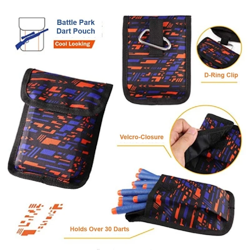 Kit de chaleco táctico para niños, funda de pierna, recarga de balas suaves, pistolas de espuma, suministro para Nerf n-strike Elite/Mega/Rival/Series