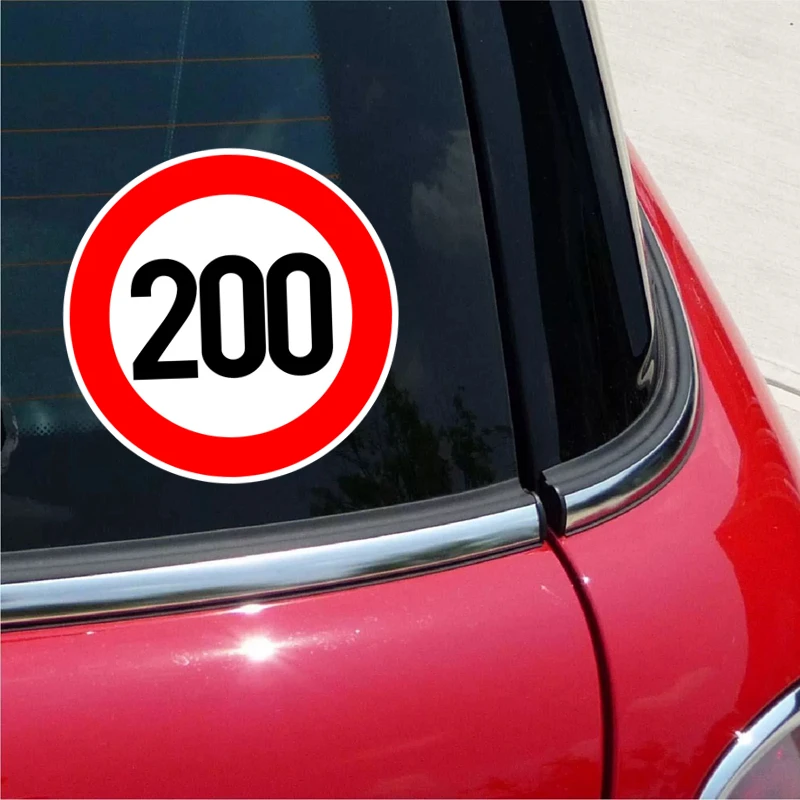 A0202# Speed Limit (110/120/150/160/200/300 km), Ø 15cm Self-adhesive Decal Car Sticker Waterproof Auto Decors