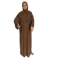 H118 Robe musulmane taille unique avec hijab intégré, Khimar de prière, Kaftan, Burqa, Abaya, Robe hijab, Vêtements du Moyen-Orient 1