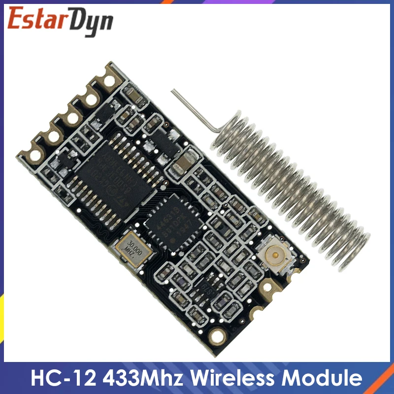 HC-12 433Mhz SI4438 Wireless Serial Port Module 1000m With Antenna Replace Bluetooth