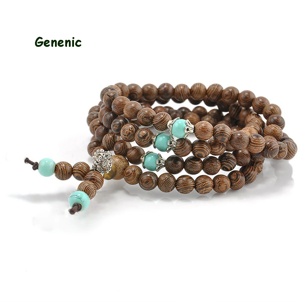 Sandalwood Buddhist Buddha Meditation Prayer Bead Mala Bracelet Necklace Men Bracelets Bangles Jewelry 2023 Women's Bracelets