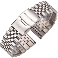 Stainless Steel Watch Strap Bracelet For SKX007 SKX009 18mm 20mm 22mm 24mm Women Men Silver Solid Metal Watchband Accessories