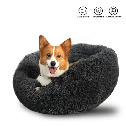 Friendly Pets Plush Donut Dog Bed