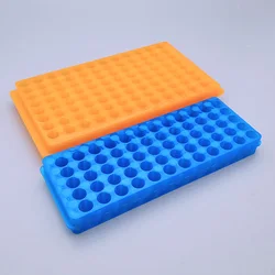 1pcs Lab Plastic Double-sided Centrifuge Tube Rack with 24/32/60/80/96holes, 0.5/1.5/2ml PCR /EP Tube Shelf