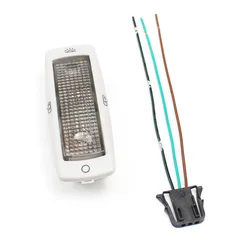 LARBLL Rear Gray Reading Map Dome Light Lamp 3B0947291 with Cable for VW Jetta Golf Passat Beetle Tiguan Skoda Fabia Superb Seat