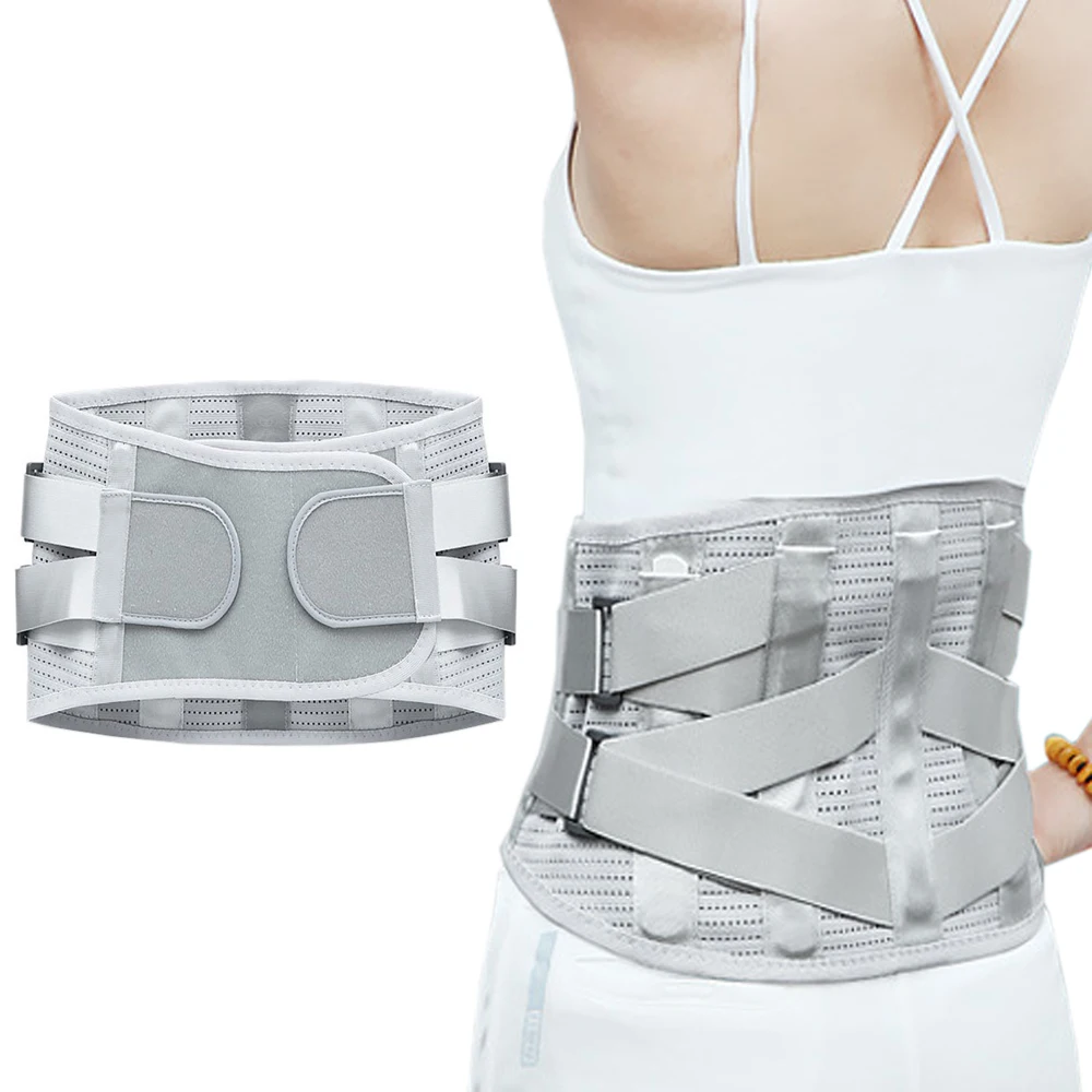 Extra Large Size XXL Men Women Orthopedic Medical Metal Corset Belt Lower Back Support Spine Belt Posture Straightener Back S M