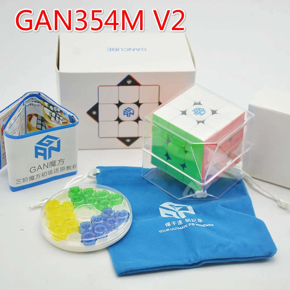 Gan 354m V2 Explorer 3x3x3 Magico Cubes Magnetic Gan354 V2 M Puzzle Speed Cube for WCA Professional GAN 354 M V2