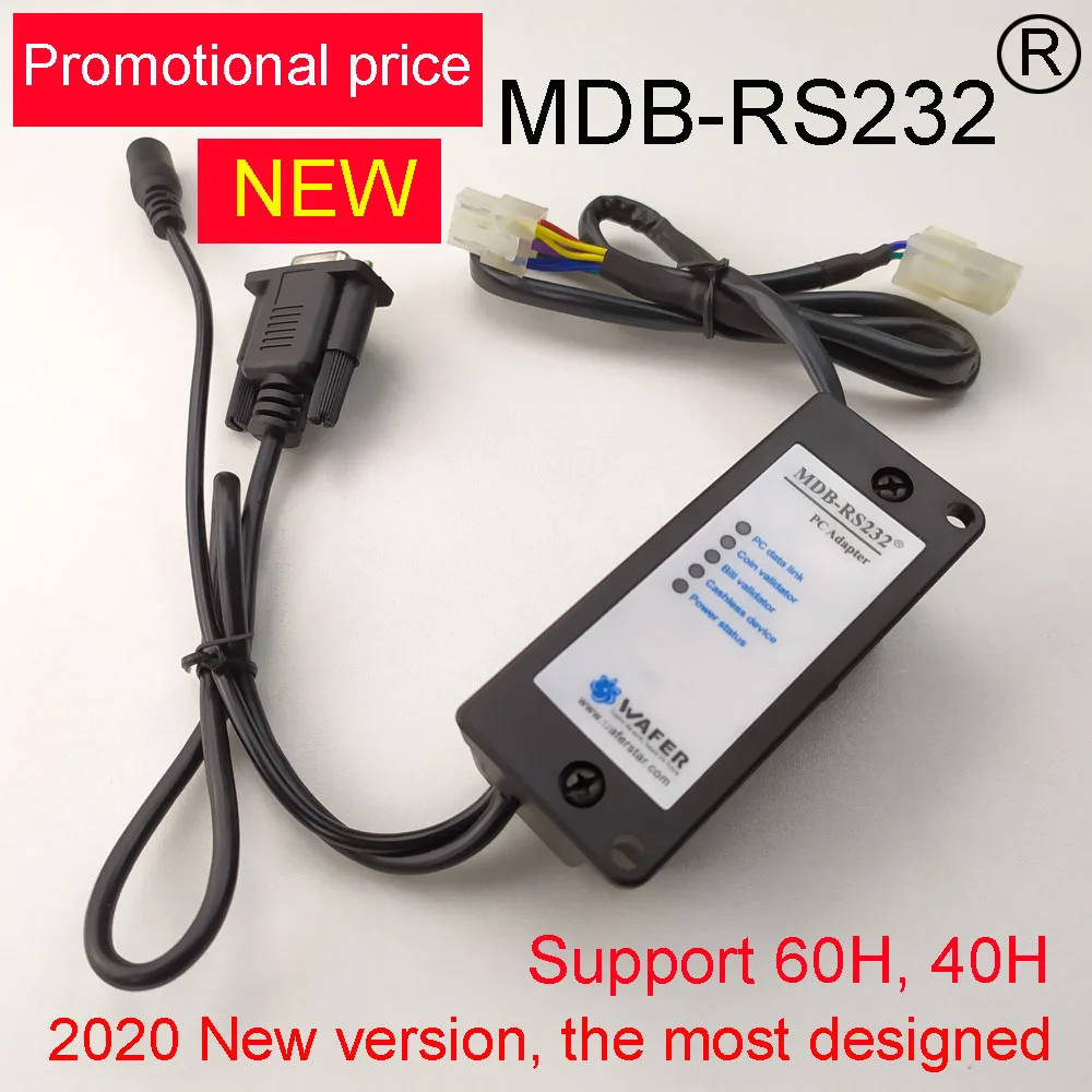 Nouveau dispositif de MDB-RS232 de version 2020 pour convertir les données de validateur de pièce de monnaie MDB au PC RS232 pour l\'ordinateur de