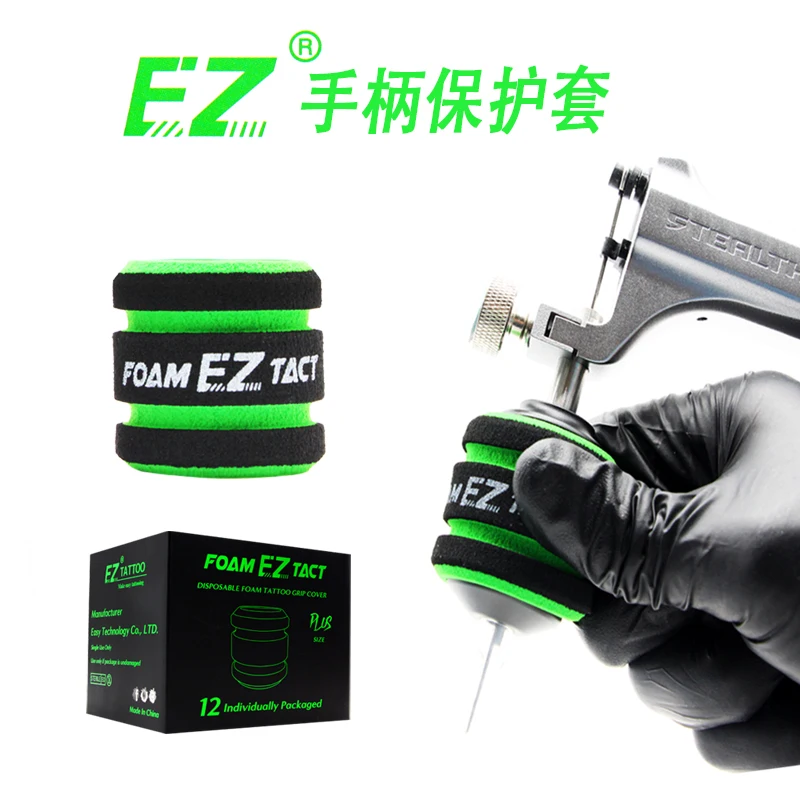 EZ Disposable Tattoo Foam Grip Cover To Reduce The Work Fatigue Of Artists And Keep The Pen Clean Two Size Available 10 Pcs