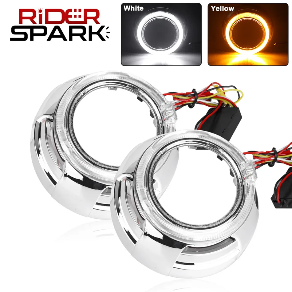 

3.0 inch Angel Eyes Projector Shrouds For Hella 3R G5/Koito Q5 Bi-xenon Bi-led Lens Headlight Lenses Cover Retrofit Accessories