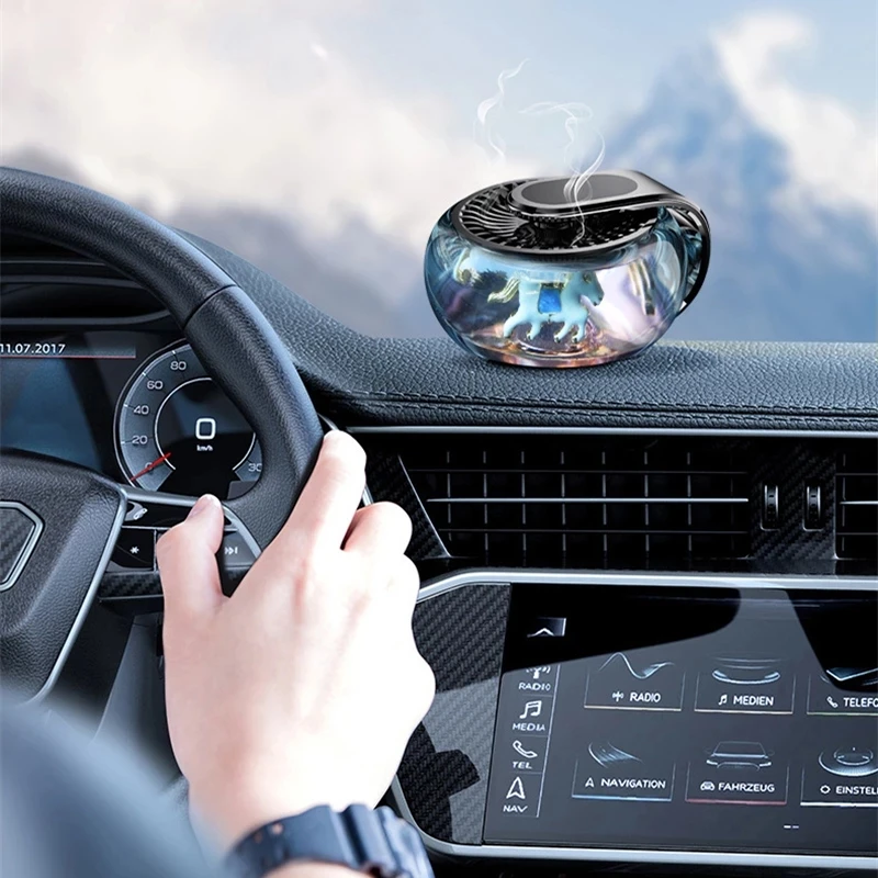 الشمسية التلقائي دائري الروائح الديكور سيارة الروائح سيارة العطور مقعد لتنقية الهواء العطر الملحقات