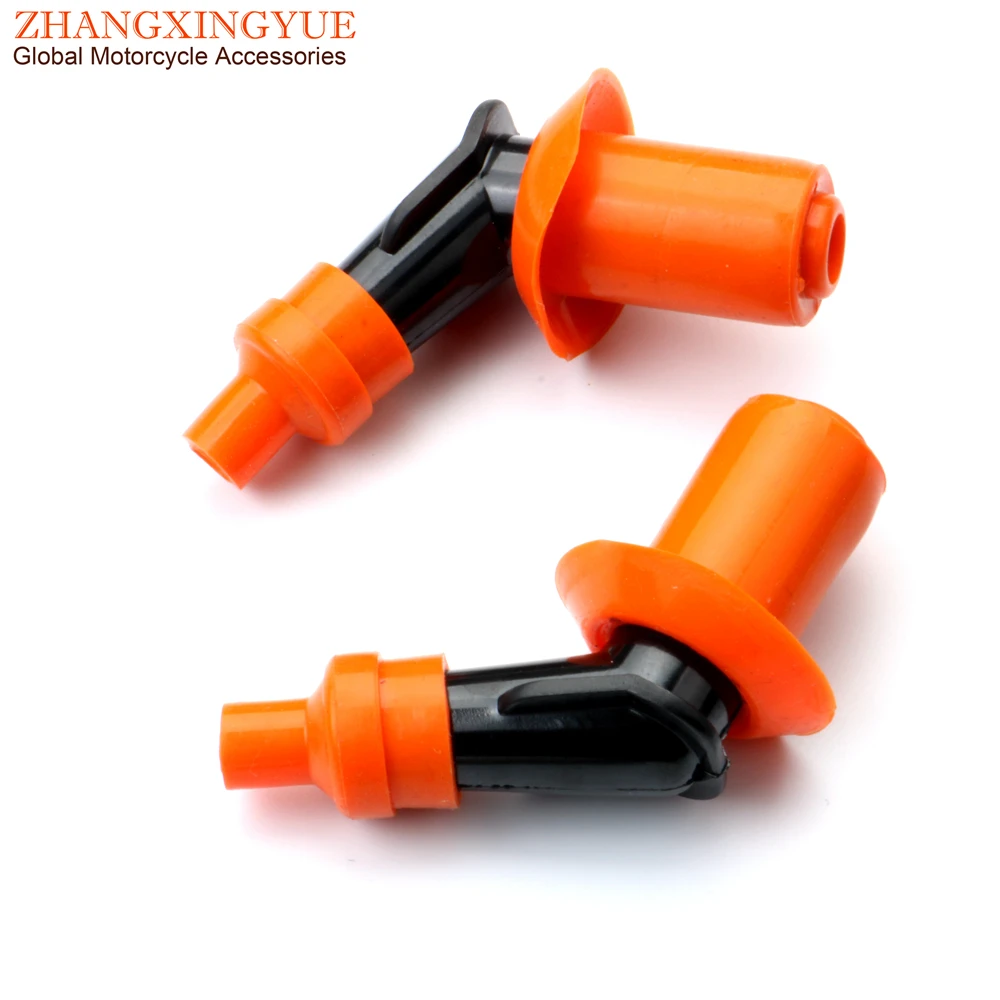 2PC Racing Motorcycle Scooter ATV Bicycle Engine Spark Plug Cap for Honda Yamaha GY6 50cc 70cc 100cc 110cc 125cc 150cc 7mm 4T view 3