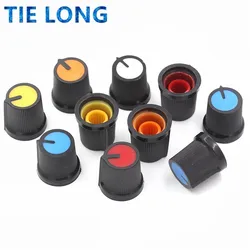 10pcs/lot WH148 AG3 Potentiometer knob Cap AG3 Plastic knob for Diameter 6mm Plum Handle